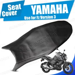 generox Premium Quality Yamaha Fz Version 3 Leather Seat cover Single Bike Seat Cover For Yamaha FZ-picture-12
