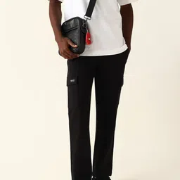 THE BEAR HOUSE Men Straight Fit Cargos Trousers-image-48