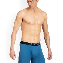 Nautica Men Pack Of 3 Pure Cotton Long Trunks image 2