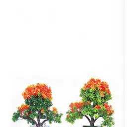 Dekorly Multi Plastic Artificial Flowers & Plants With Pot image 3