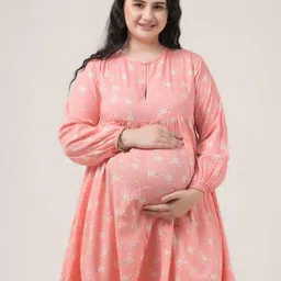 MAMMA PRESTO Women Printed Round Neck Nightdress-picture-18