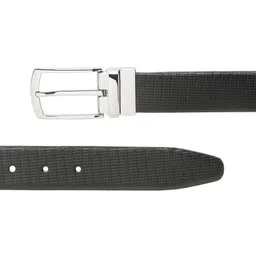 Teakwood Leathers Men Textured Leather Reversible Formal Belt image 5