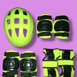 lesser strong cycling,skating helmet & 1helmet 1pair elbow pad 1pair,knee pad Cycling Kit image 3
