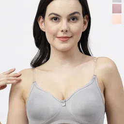 SHYAM SONS FLAIR Pack Of 3 Full Coverage T-shirt Bra-image-40