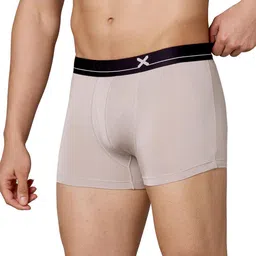 FRENCHIE Pack Of 2 Mid-Rise Moisture Wicking Trunks FR-MI-TR-LOWS-1X5-STGRY-S-PO2 image 2