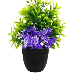 Dekorly Green Plastic Fern Artificial Flowers & Plants With Pot image 4