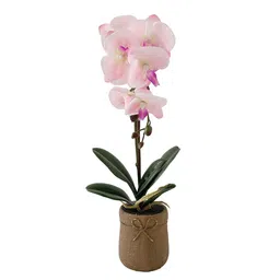 Ekhasa Pink 1 Pieces Orchid Artificial Flower With Pot image 2