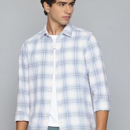 Flying Machine Tartan Checked Pure Cotton Casual Shirt-picture-16
