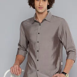 Flying Machine Spread Collar Casual Shirt-picture-24