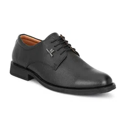 HAUTTON Men Textured Leather Round Toe Formal Derbys-picture-35