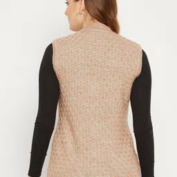 Zigo Women Self Design Woollen Cardigan image 5