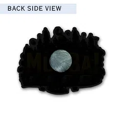 GIFTSHALA Yellow & Peach Mumbai Printed Decorative Magnets image 4