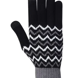 ELLIS Unisex Patterned Acrylic Touchscreen Gloves image 2