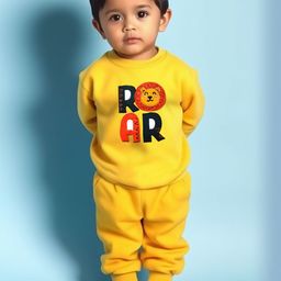 YK X Trampoline Boys Round Neck Sweatshirt With Pyjamas-picture-41