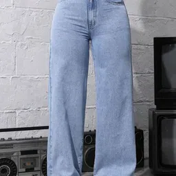 VK FASHION Women Jean High-Rise Stretchable Wide Leg Jeans-image-43