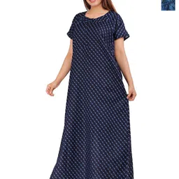 PR PINK ROYAL Printed Maxi Nightdress-picture-27