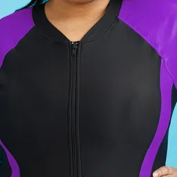 LYCOT Colourblocked Round Neck Legsuit image 2