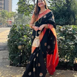 Moda Rapido Woven Design Zari Art Silk Handloom Banarasi Saree image 3