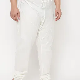 Vastramay Plus Men's White Cotton Blend Pyjama Men Pyjama image 3