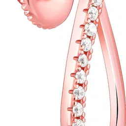 giva 925 Silver Rose Gold Fashionista Earrings Zircon Sterling Silver Drops & Danglers image 5