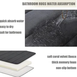 wonder work Velvet Bathroom Mat image 2