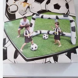 Inflatable Soccer Net : Sports, Fitness (Multicolor) With Free Pump Inflatable Hoppers & Bouncer-image-14