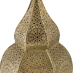 homesake Classic Moroccan Nargis Hanging Lamp, Antique and Gold metal hanging pendant light Pendants Ceiling Lamp image 4