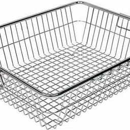 Dish Drainer Kitchen Rack Stainless Steel Dish Drainer Basket for Kitchen/Dish Drying Rack/Vessel Drainer/ Bartan Basket Steel-image-1