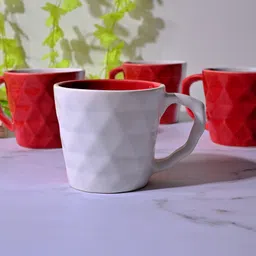 storepedia Pack of 12 Ceramic Tea Cups Set of 12 150ml Coffee Cup & Coffee Mug Set for Home, Office & Kitchen image 3