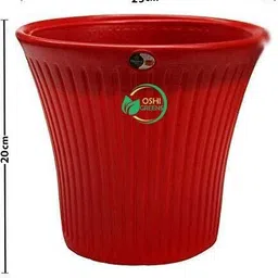 oshi greens 10 inches round flower pot set best design indoor planters Plant Container Set image 2