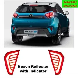 automozexo TATA NEXON 2020,2021,2022,2023 REAR BUMPER LIGHT MATRIX STYLE Car Fancy Lights image 1