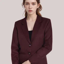 rocksy Women Solid Single Breasted Formal Blazer-picture-20