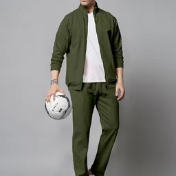 triptee Solid Men Track Suit image 2