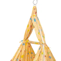 made2craft Baby Sleep Swing Cradle with Mosquito Net and Spring image 4