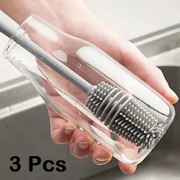 Bottle Mug Brush, Glassware Cleaning , Long Handle Silicone Bottle Cleaner Brush-image-10