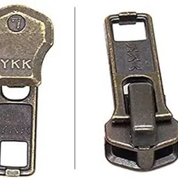 nts YKK Brass Zipper 24 Inch Open Black, Gold Brass Open-ended Zipper image 4