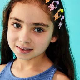 Accessorize Set of 4 Girls Tic Tac Hair Clip image 3