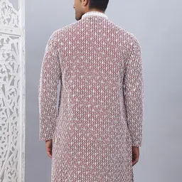 Jompers Men Printed Thread Work Kurta image 5