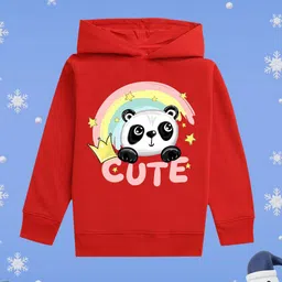 NUSYL Girls Printed Hooded Sweatshirt-image-65