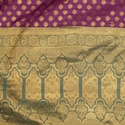 jayant creation Purple Art Silk Barasi Sarees image 2