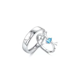 Teeragaj Set Of 2 Diamond-Studded Adjustable Finger Ring-picture-13