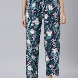 Go Colors Floral Printed Straight-Leg Lounge Pants-image-70