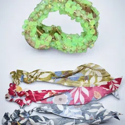 Jolly Faces Women Set of 4 Ponytail Holders-image-18