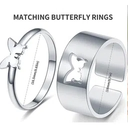 Teeragaj Set Of 2 Textured Finger Ring image 3