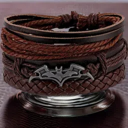 Vientiq Brown Leather Bracelet-picture-17