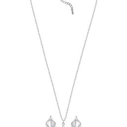 Peora Silver-Plated CZ tone Studded Jewellery Set image 2