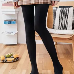 Sizi Women Solid High-Rise Thermal Bottoms-picture-45