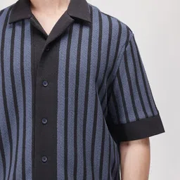 RARE RABBIT Men Comfort Boxy Opaque Striped Casual Shirt image 4