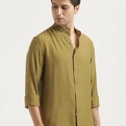 Blu MNKY Men Smart Slim Fit Casual Shirt image 5