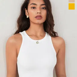 KERI PERRY Pack Of 3 Ribbed Tank Crop Top-picture-26